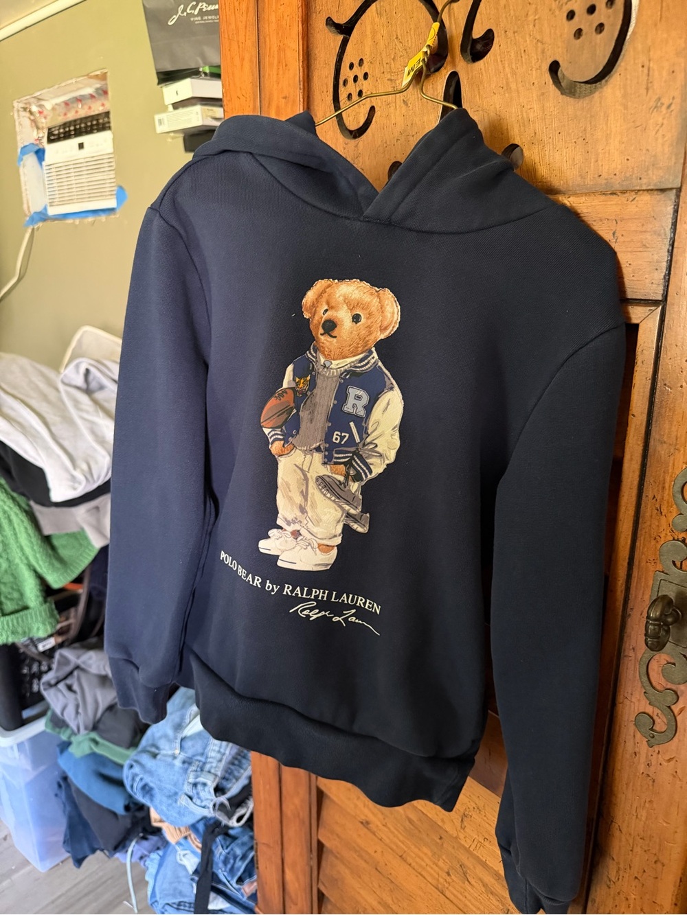 Polo by Ralph Lauren Navy Bear Graphic Hoodie - Picture 5 of 12